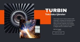 HTML-Webbplats För Turbinteknik