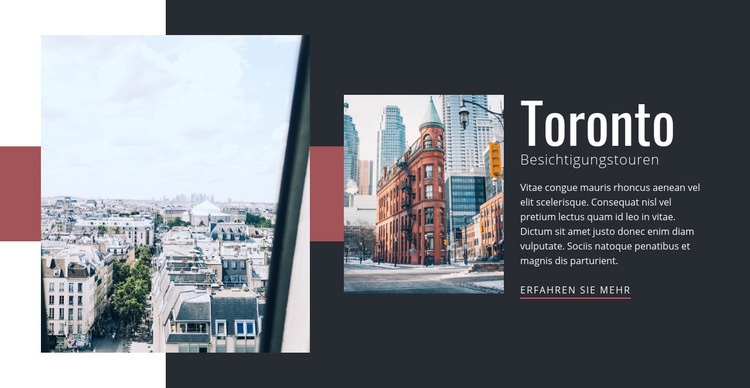 Toronto City Tours Website design