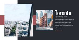 Premium Homepage Design For Toronto City Tours