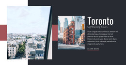 Free Download For Toronto City Tours Html Template