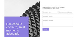 Sitio HTML Para Contáctenos Para Obtener Ayuda Rápida