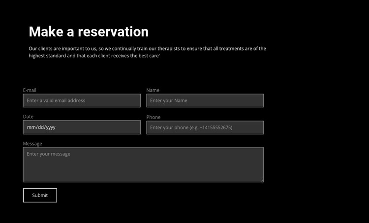 Make an order Elementor Template Alternative