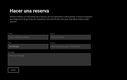 Página De Inicio Del Sitio Web Para Hacer Un Pedido