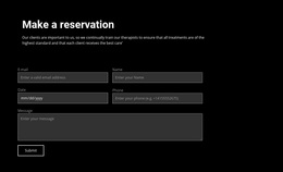 Make An Order Web Page Design