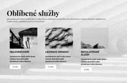 Oblíbené Služby - Šablona Bootstrapu