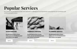 Free CSS Layout For Popular Services