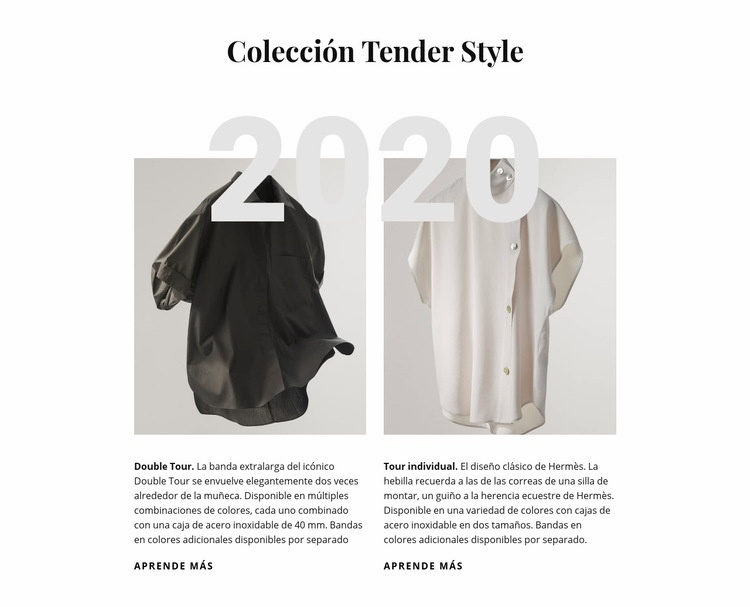 Colección de seda Maqueta de sitio web