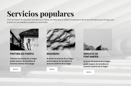 Diseño CSS Gratuito Para Servicios Populares