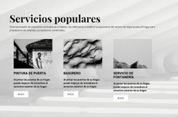 Servicios Populares: Plantilla HTML5 Moderna