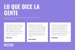 Tema HTML5 Para Testimonios Positivos