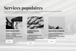 Services Populaires - HTML Builder Online