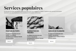 Services Populaires – Modèle Créatif Polyvalent