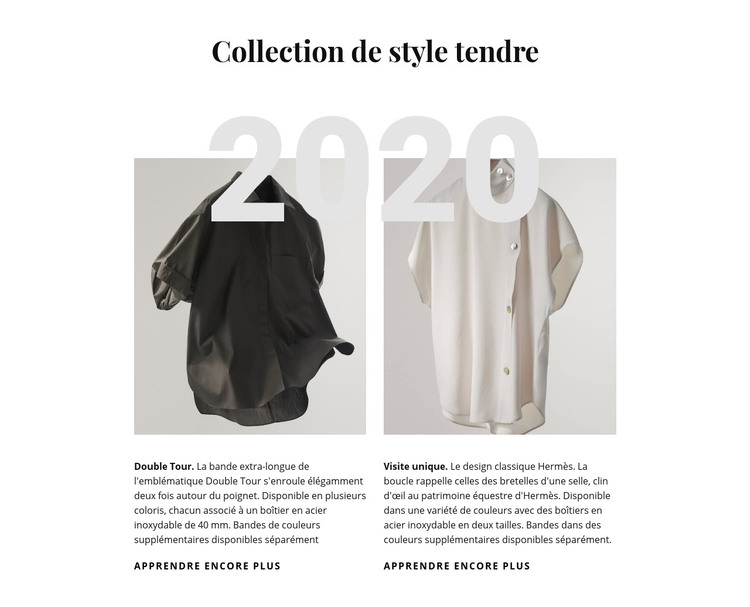 Collection de soie Modèle HTML