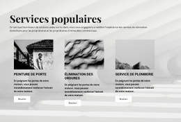 Services Populaires - Modèle HTML5 Moderne
