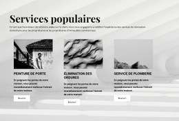 Services Populaires - Page De Destination