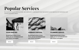 Popular Services - Modern HTML5 Template