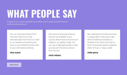 HTML5 Theme For Positive Testimonials