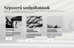 Csodálatos Webhelykialakítás Népszerű Szolgáltatások Számára