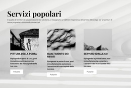 Servizi Popolari - Modello Per La Creazione Di Siti Web