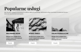 Świetny Projekt Strony Internetowej Dla Popularne Usługi