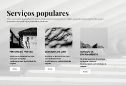 Serviços Populares - Funcionalidade Construtor De Sites