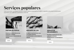 Serviços Populares - HTML Builder Online