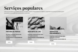 Design De Site Incrível Para Serviços Populares