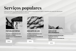 Serviços Populares - Maquete De Site Para Qualquer Dispositivo