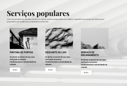 Layout CSS Gratuito Para Serviços Populares