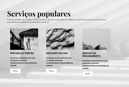 Serviços Populares - Modelo Joomla Multifuncional