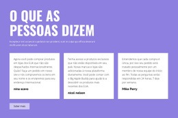 Testemunhos Positivos - Modelo Profissional Personalizável De Uma Página