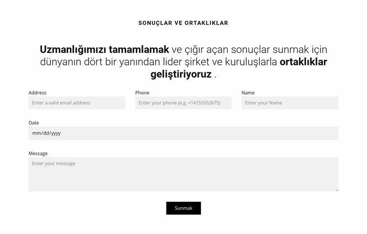 Uzman bir danışma randevusu alın Html Web Sitesi Oluşturucu