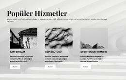 Popüler Hizmetler - Web Sitesi Oluşturucu Şablonu