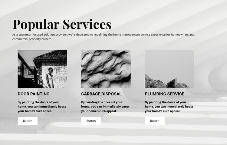 Popular Services Webflow Template Alternative