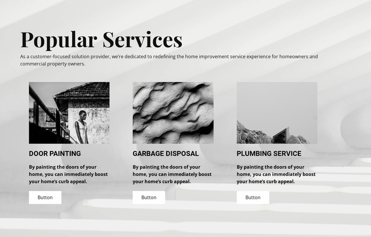 Popular Services Website Design