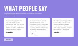 Positive Testimonials - Website Template