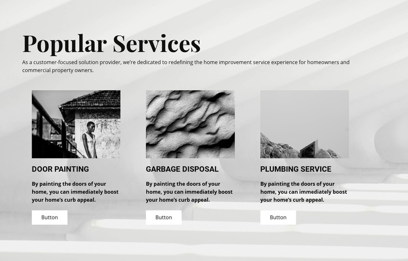 Popular Services Wix Template Alternative