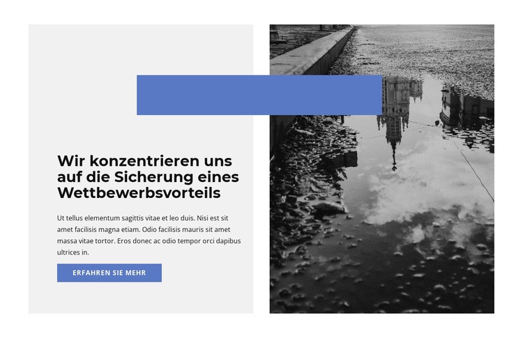 Konzentration auf das Wesentliche Website Builder-Vorlagen