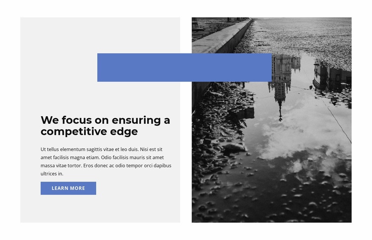 Focusing on the essentials Wix Template Alternative