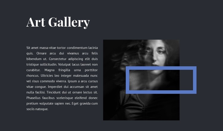 Exhibition at the new gallery CSS Template