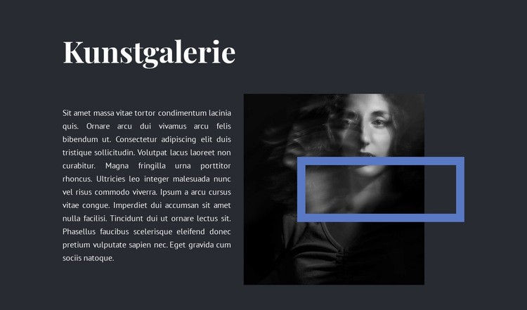 Ausstellung in der neuen Galerie HTML Website Builder