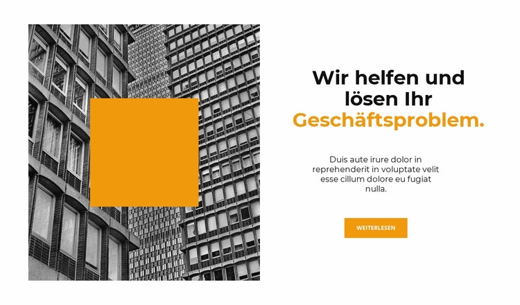 Großes Geschäft HTML Website Builder