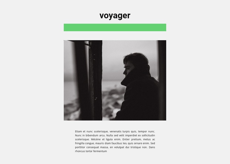 Voyagez avec plaisir Page de destination