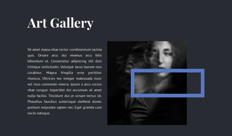 Exhibition at the new gallery HTML Template