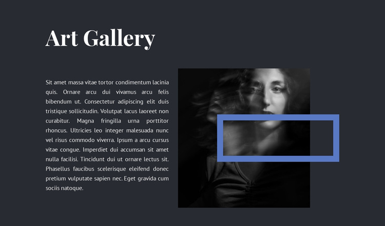 Exhibition at the new gallery HTML5 Template