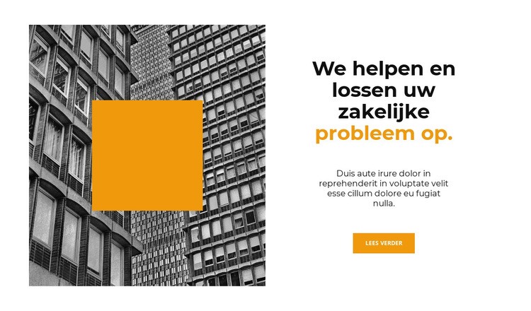 Grote zaken HTML5-sjabloon