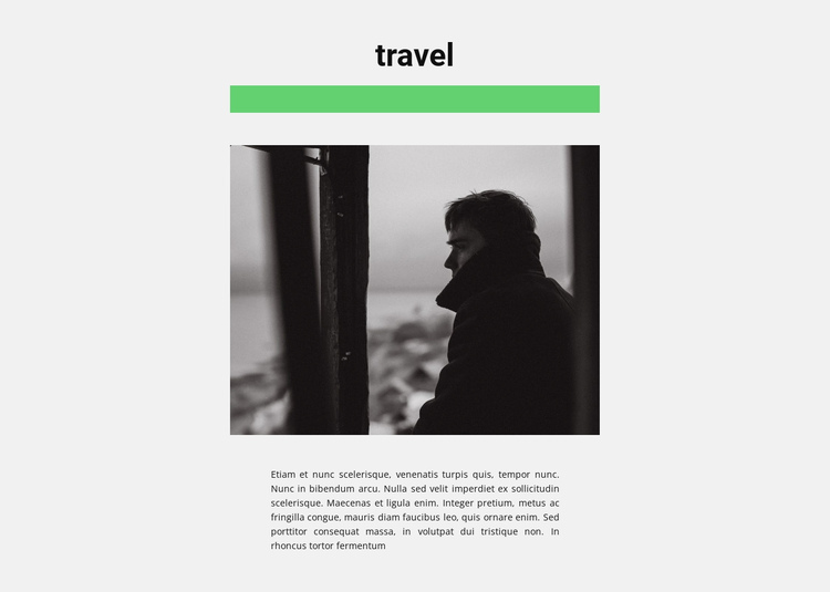 Travel with pleasure One Page Template