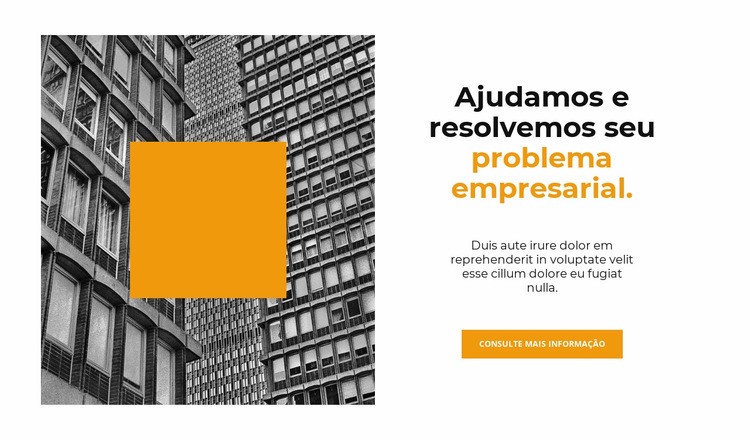 Grande negócio Landing Page