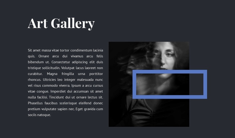 Exhibition at the new gallery Web Page Design