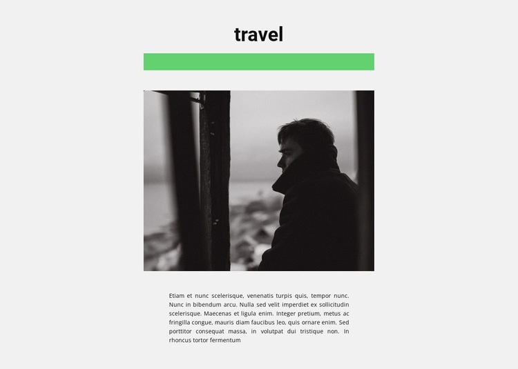 Travel with pleasure Wix Template Alternative